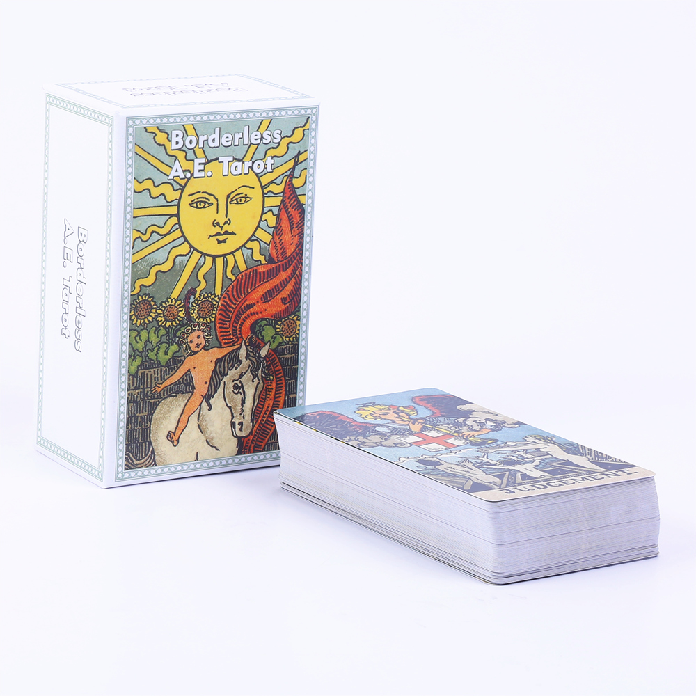 12*7cm Borderless A.E. Tarot D - огляд і ціна Tarot Cards Deck With Guidebook