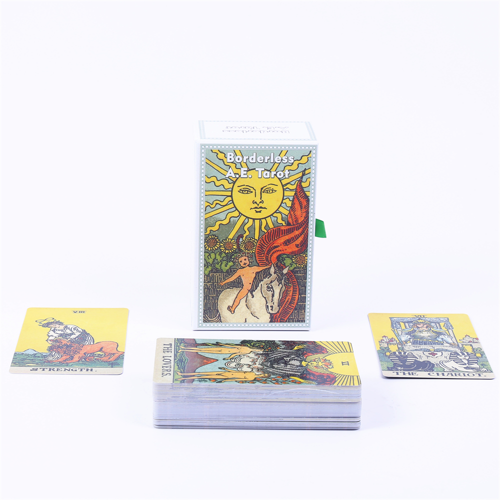 12*7cm Borderless A.E. Tarot D - огляд і ціна Tarot Cards Deck With Guidebook