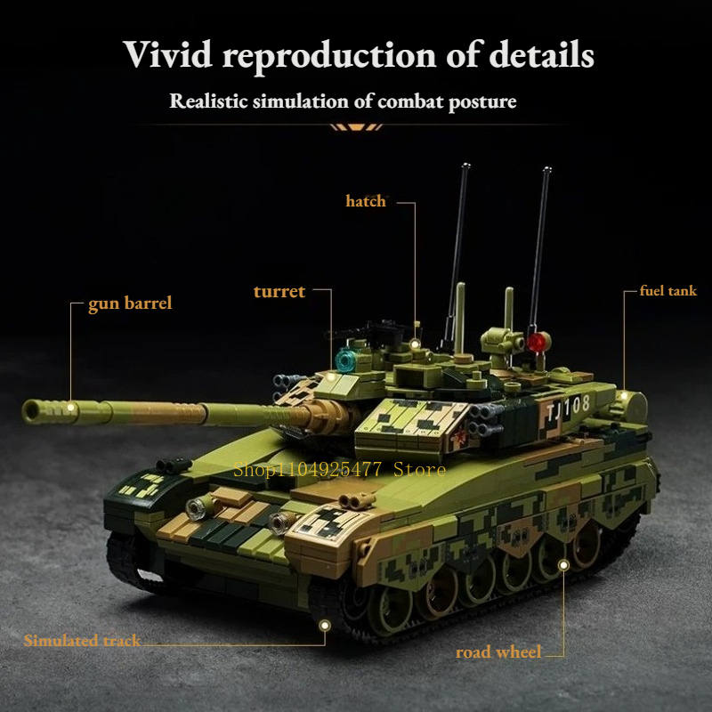 KEEPPLEY Building Blocks Great - огляд і ціна Lego Compatible Military Tank